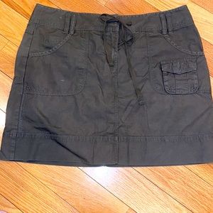 Ann Taylor Loft Army Green Cargo Skirt